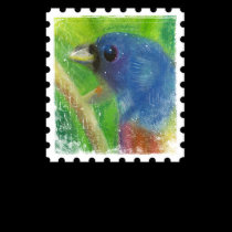 Women's Spring Bird stamp t-shirts