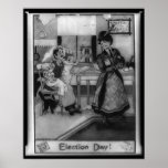 Women's Suffrage Election Day Illustration Print