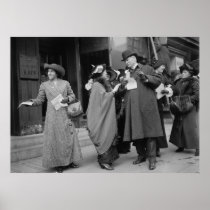 Women's Suffrage Handouts, 1913 Print