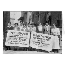 Women's Suffrage Pickets, 1917 Greeting Cards