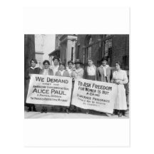 Women's Suffrage Pickets, 1917 Postcard
