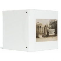 Women's Suffragette Bonfire in Washington D.C. 3 Ring Binder
