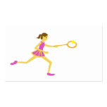 Women's tennis business card template