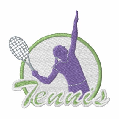 Women's Tennis Embroidered Hooded Sweatshirt
