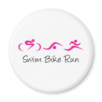 Women's Tri: Swim.Bike.Run magnets by HartfordMarathonfnd Women's Tri: Swim.Bike.Run magnets