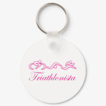 Women's Tri: Triathlonista keychains by HartfordMarathonfnd Women's Tri: Triathlonista keychains