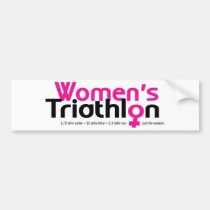 Women's Triathlon bumper stickers