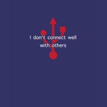 Women's USB Doesn't well with others Dark Tee t-shirts