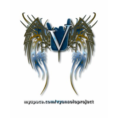 Women's V-Neck Angel Wings Shirt by Vyan01