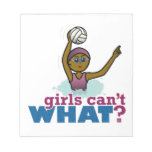 Womens Water Polo Memo Note Pads