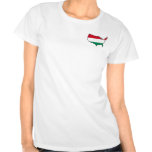 Women's White T-Shirt: Hungarian in USA t-shirts