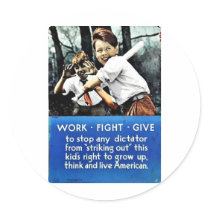 Womensland Army Round Sticker
