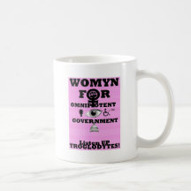 Womyn For Omnipotent Government  Logo Coffee Mug