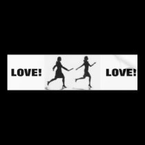WOMYN TO WOMYN bumper stickers