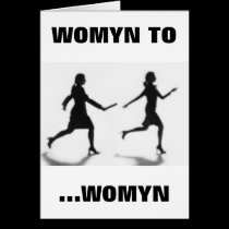 WOMYN TO WOMYN cards