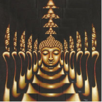 Wonder Buddha photo sculptures