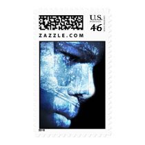 wonder in blue postage