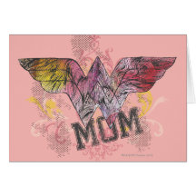 Wonder Mom Mixed Media Greeting Cards