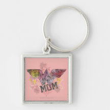 Wonder Mom Mixed Media Key Chain