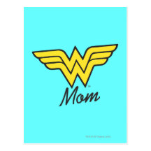 Wonder Mom Mixed Media Postcard