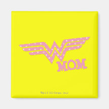 Wonder Mom Pink Fridge Magnet