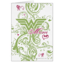 Wonder Mom Swirls Greeting Card