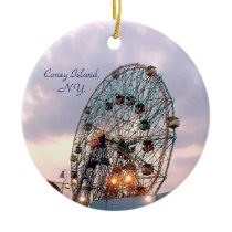 'Wonder Wheel at Twilight' Ornament