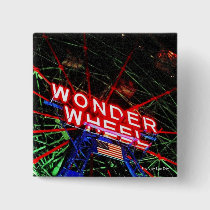 'Wonder Wheel Neon' Square Button buttons