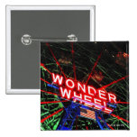 'Wonder Wheel Neon' Square Button