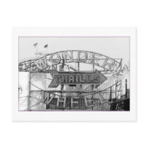 Wonder Wheel Thrills (Coney Island, NY) postcard by lizadeyphoto Wonder Wheel Thrills (Coney Island, NY) postcard