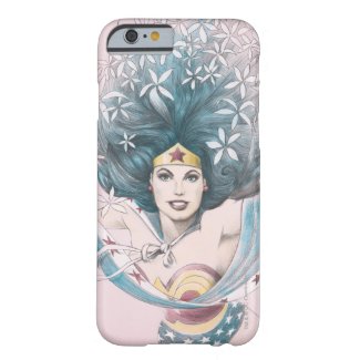Wonder Woman and Flowers Barely There iPhone 6 Case