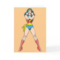 Wonder Woman Arms Crossed Greeting Cards