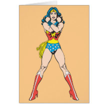 Wonder Woman Arms Crossed Greeting Cards