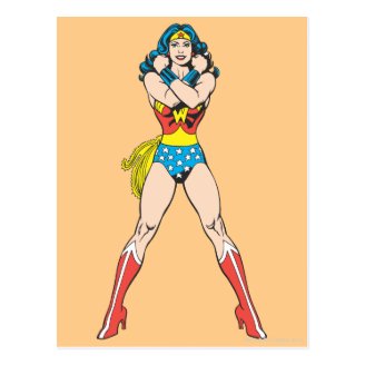 Wonder Woman Arms Crossed Post Card