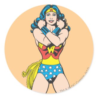 Wonder Woman Arms Crossed Stickers