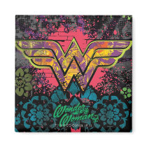 Wonder Woman Brick Wall Collage Magnets