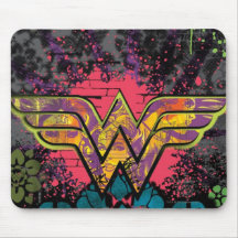 Wonder Woman Brick Wall Collage Mouse Pads