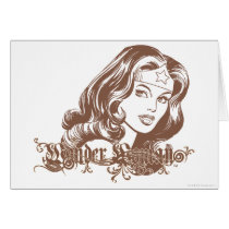Wonder Woman Brown Cards