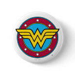 Wonder Woman Circle & Stars Logo buttons