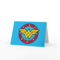 Wonder Woman Circle & Stars Logo Card