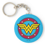 Wonder Woman Circle & Stars Logo Key Chains