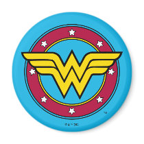 Wonder Woman Circle & Stars Logo Magnets