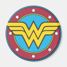 Wonder Woman Circle & Stars Logo Magnets