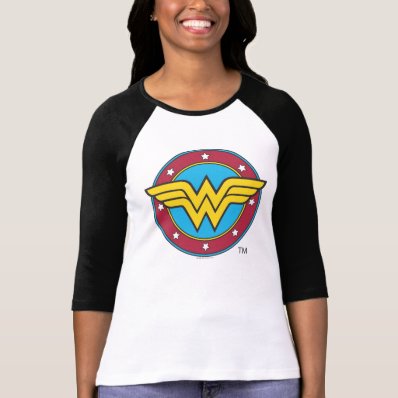 Wonder Woman Circle & Stars Logo Shirt