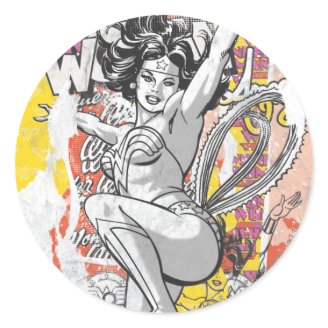 Wonder Woman Collage 1 Stickers