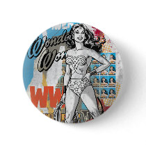 Wonder Woman Collage 2 Buttons