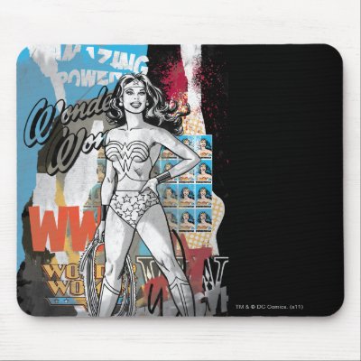 Wonder Woman Collage 2 Mousepad