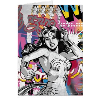 Wonder Woman Collage 3 Greeting Card