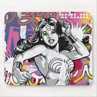 Wonder Woman Collage 3 mousepad