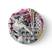 Wonder Woman Collage 5 Buttons
